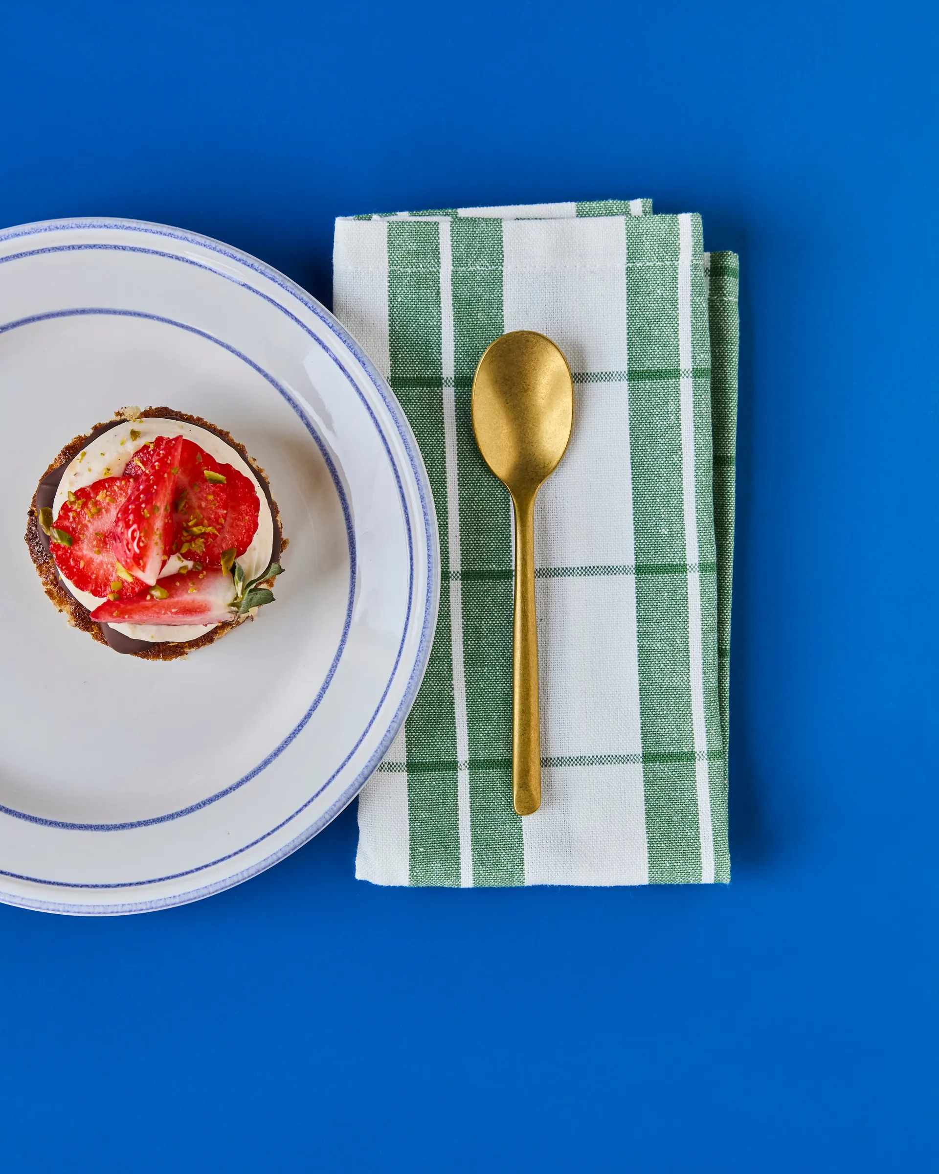 Nicolas Vahé theelepel 4-pack, Antiek gouden afwerking Nicolas Vahé