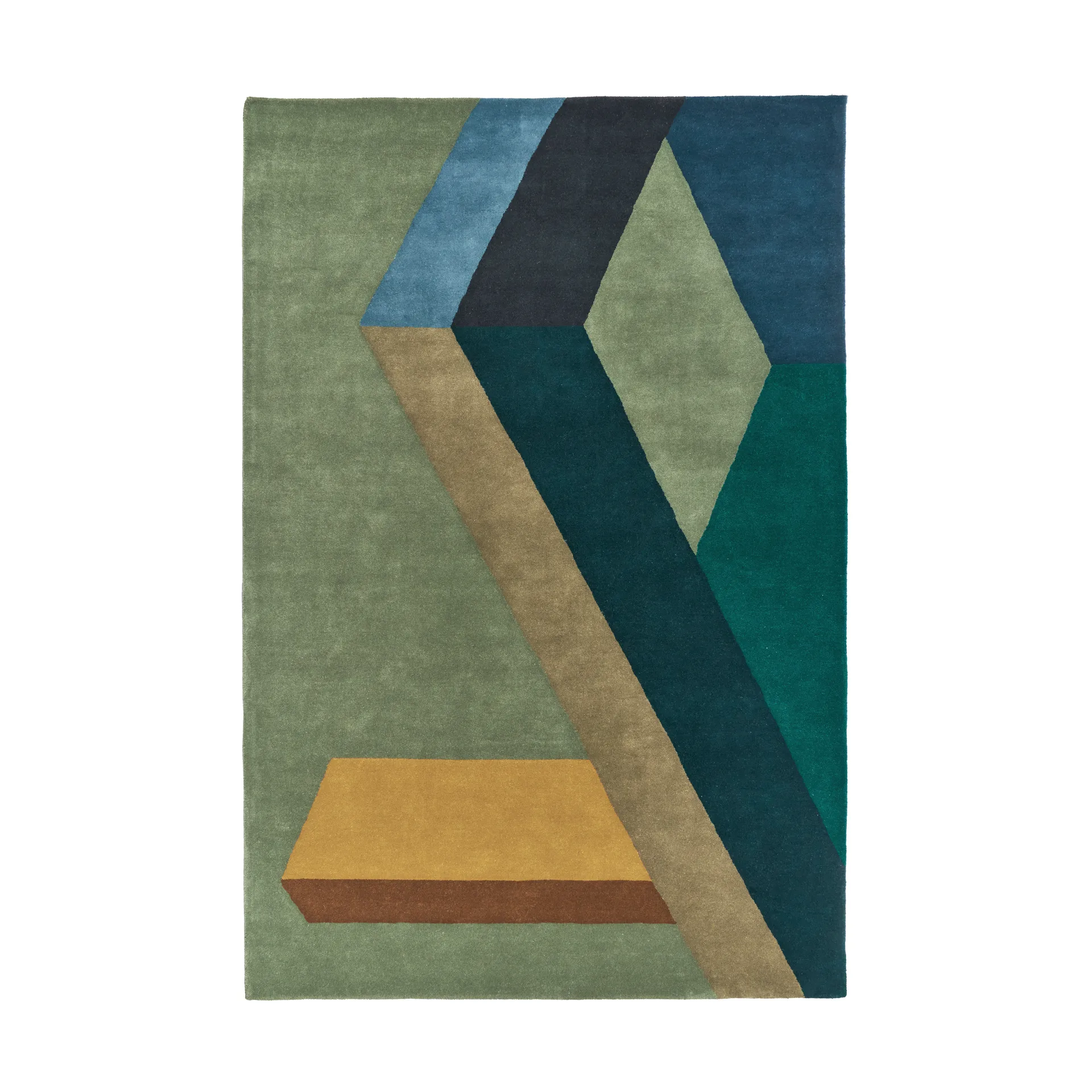 ASPEKT wollen vloerkleed Pavilion Petroleum, 250x350 cm NJRD