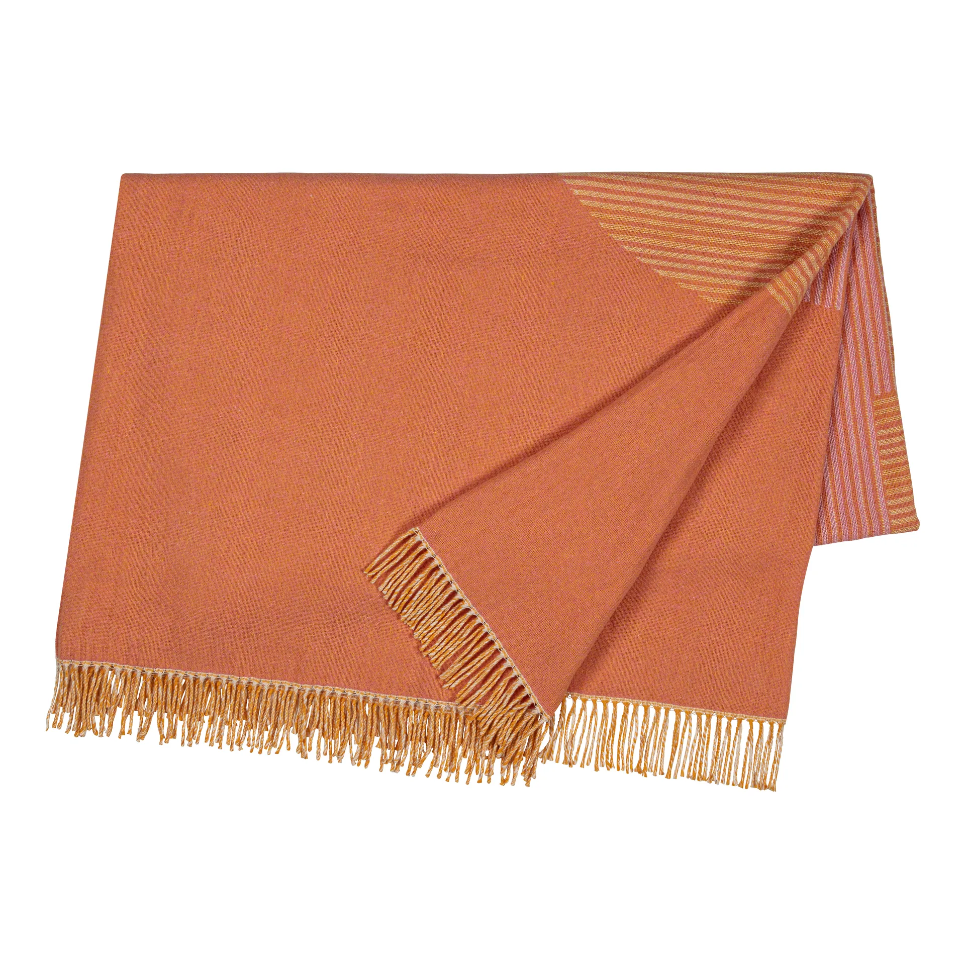 Circles katoenen plaid 130x185 cm, naturel wit NJRD