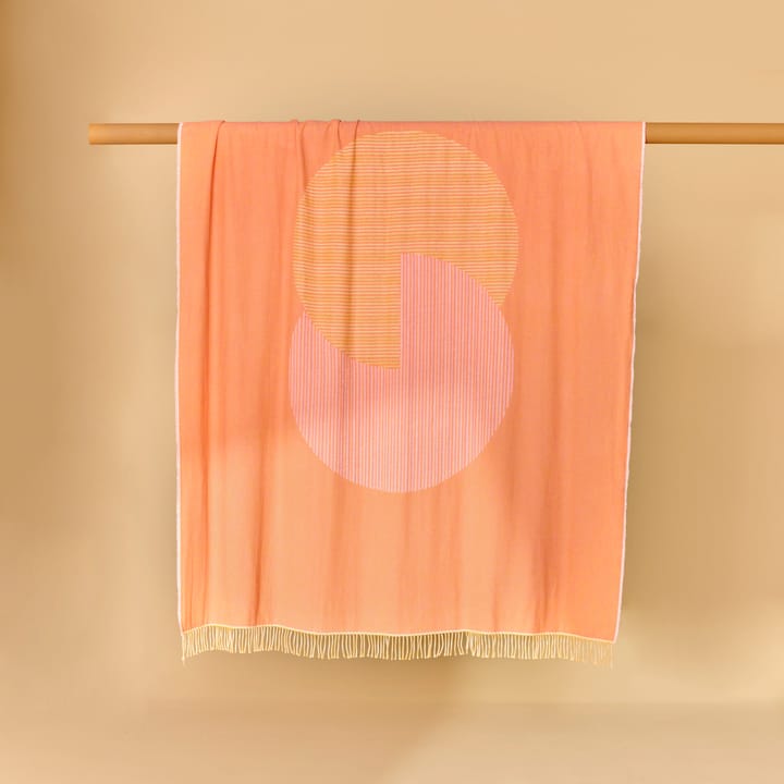Circles katoenen plaid 130x185 cm, naturel wit NJRD