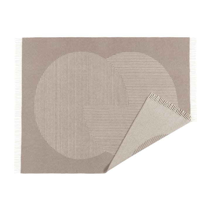 Circles wollen plaid 130x185 cm, Beige NJRD