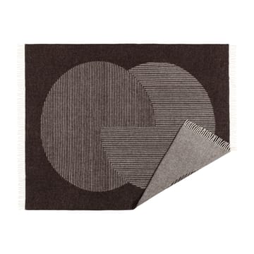 Circles wollen plaid 130x185 cm - Bruin - NJRD