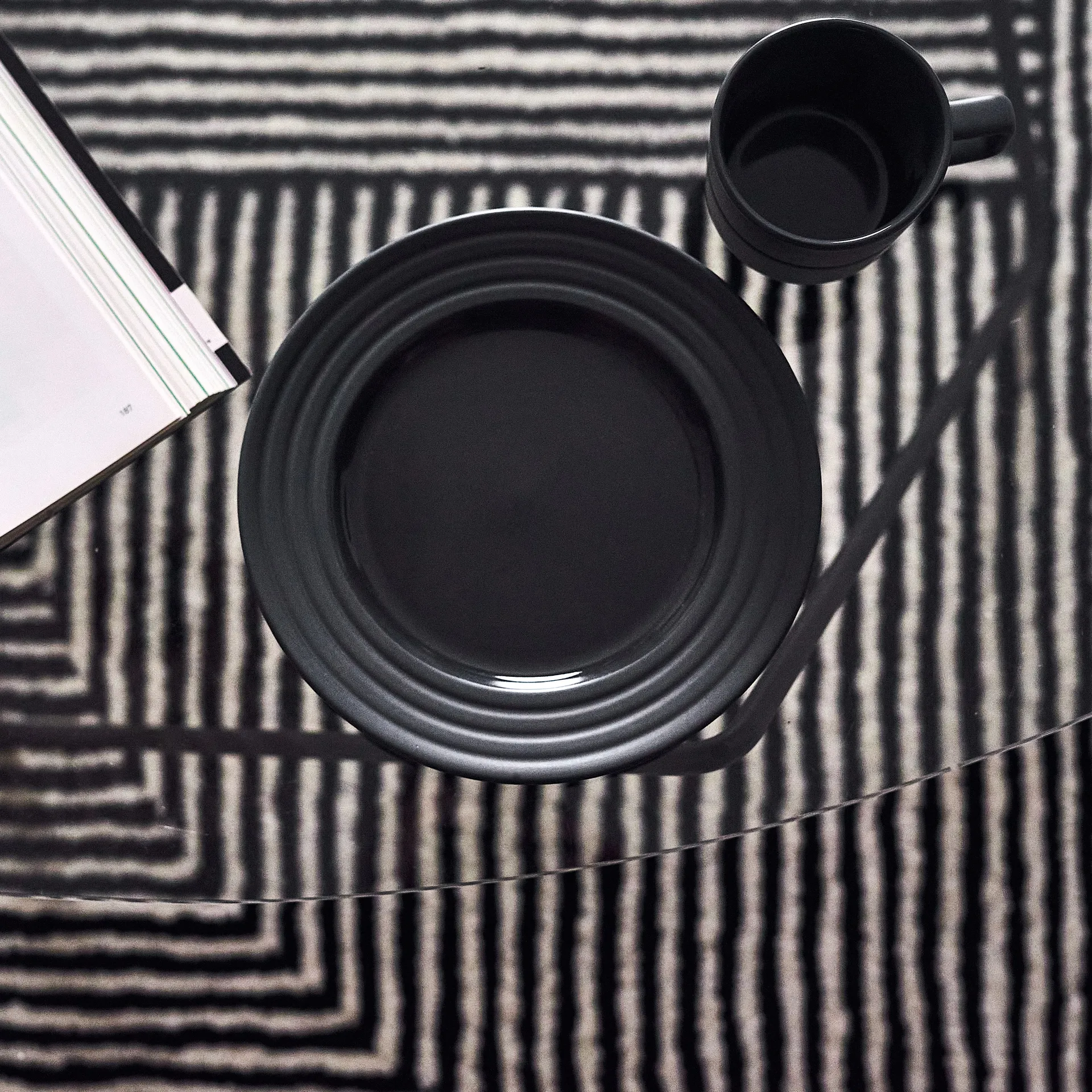 Circles wollen vloerkleed naturel witte, 200 x 300 cm NJRD