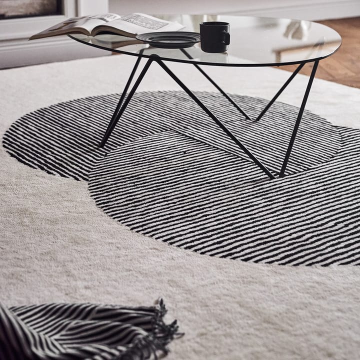 Circles wollen vloerkleed naturel witte, 200 x 300 cm NJRD