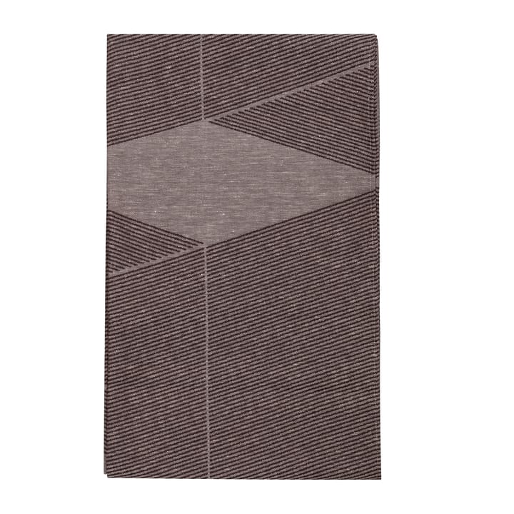 Geometric tafelkleed 147x250 cm, Bruin-wit NJRD