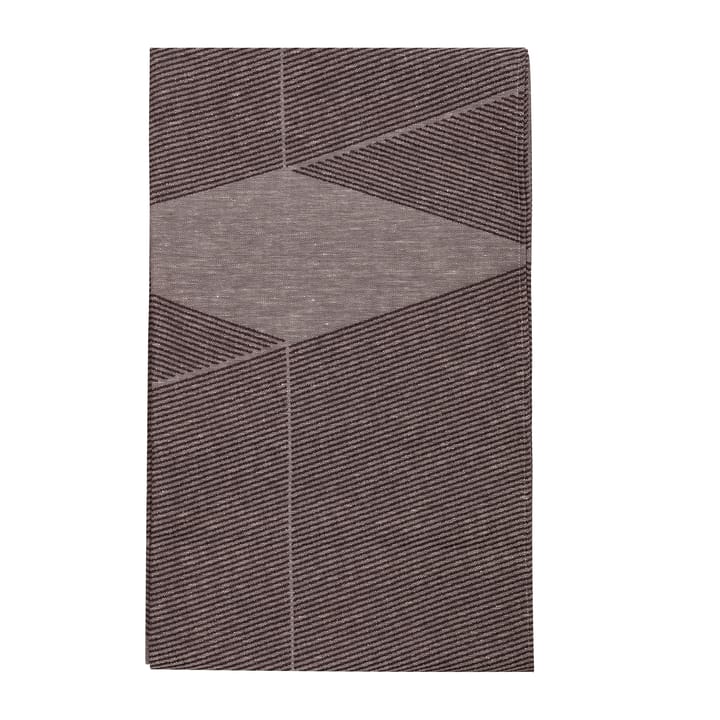 Geometric tafelkleed 147x250 cm - Bruin-wit - NJRD