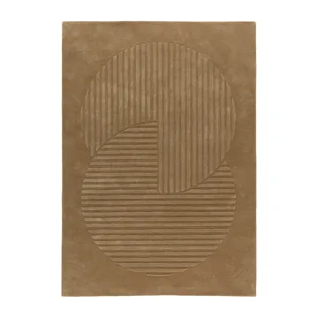 Levels Circles wollen vloerkleed - Beige, 200x300 cm - NJRD