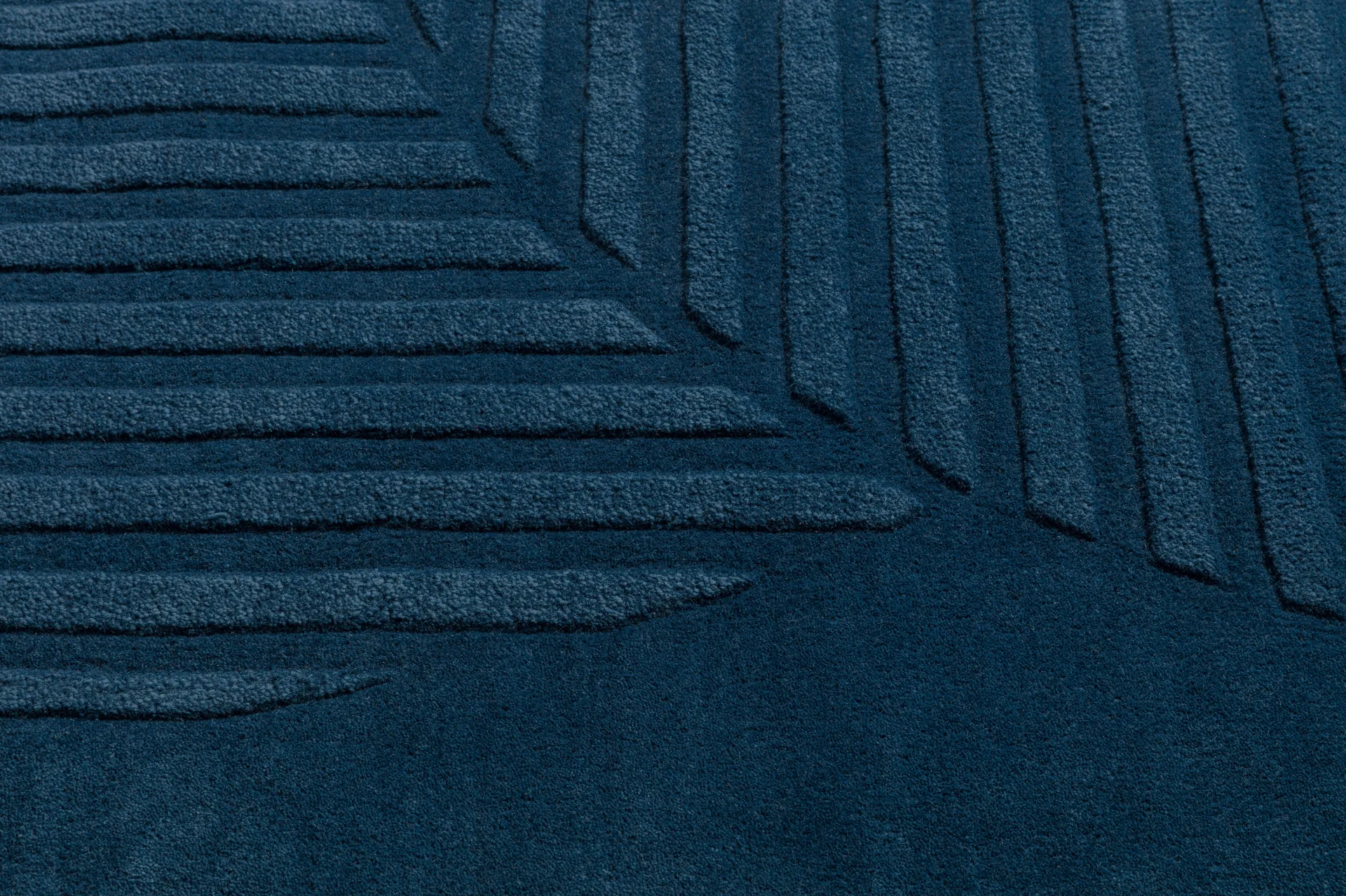 Levels Circles wollen vloerkleed, Blauw, 200x300 cm NJRD