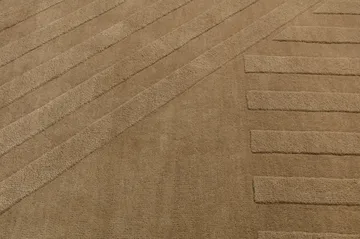 Levels Stripes wollen vloerkleed - Beige, 170x240 cm - NJRD