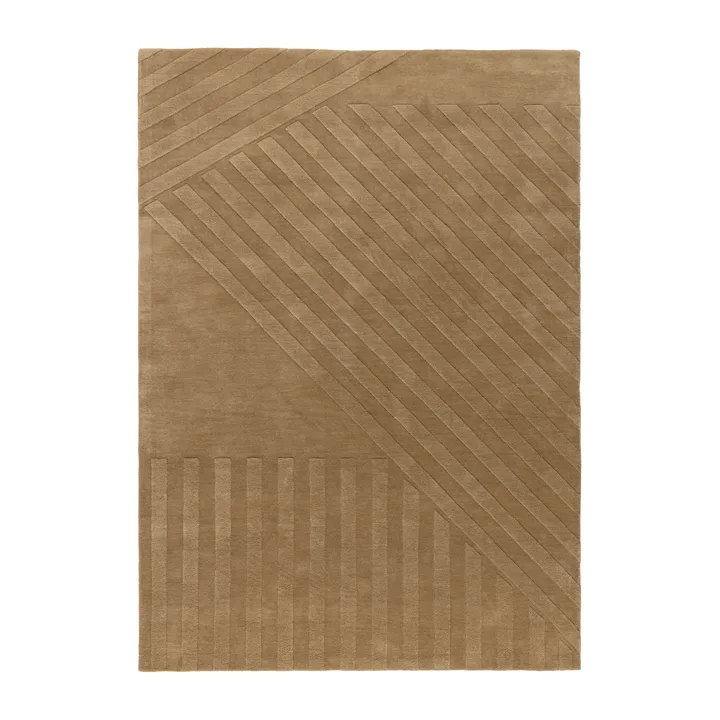 Levels Stripes wollen vloerkleed - Beige, 200x300 cm - NJRD