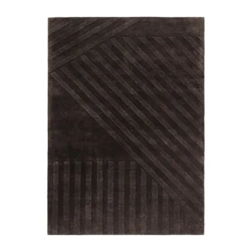 Levels Stripes wollen vloerkleed - Bruin, 170x240 cm - NJRD