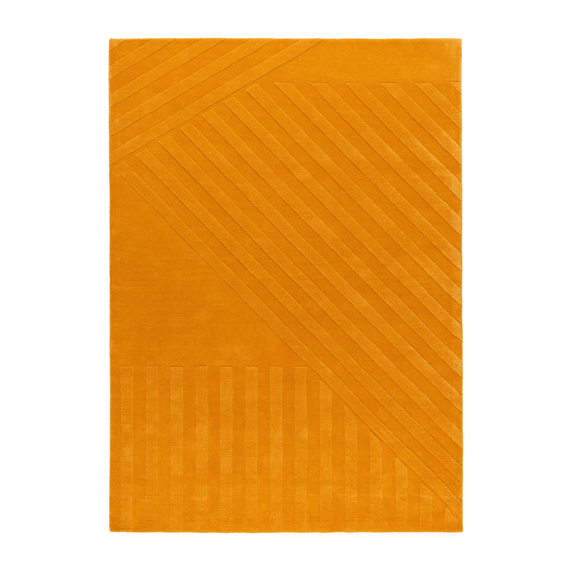 Levels Stripes wollen vloerkleed, Geel, 200x300 cm NJRD