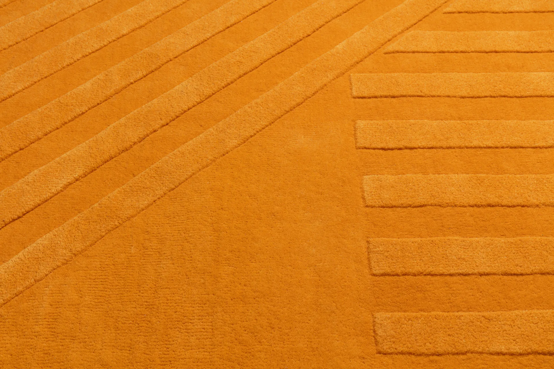 Levels Stripes wollen vloerkleed, Geel, 200x300 cm NJRD