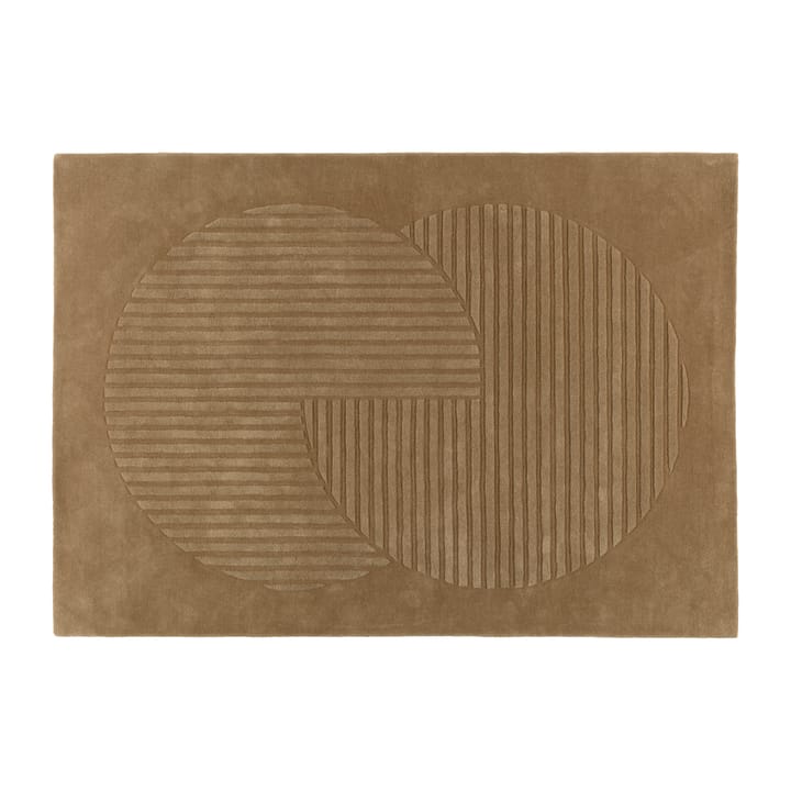 Levels wollen vloerkleed circles beige - 170x240 cm - NJRD