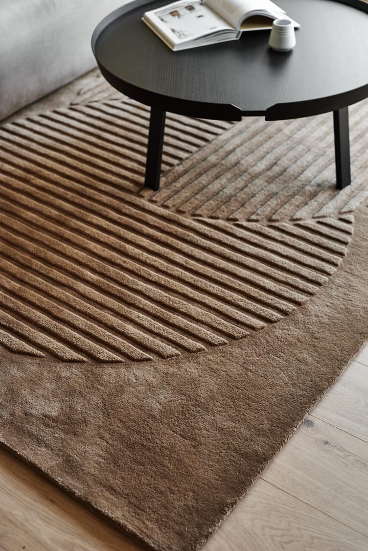Levels wollen vloerkleed circles beige, 170x240 cm NJRD