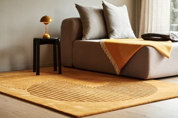 Levels wollen vloerkleed circles geel - 170x240 cm - NJRD