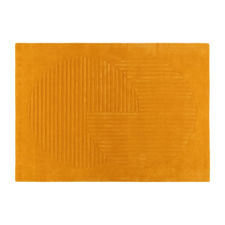 Levels wollen vloerkleed circles geel - 170x240 cm - NJRD
