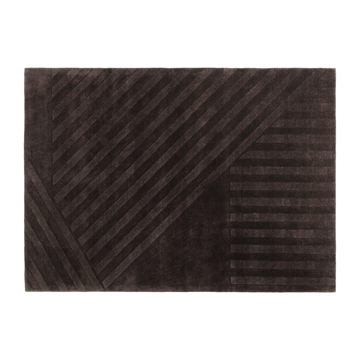 Levels wollen vloerkleed stripes bruin - 170x240 cm - NJRD
