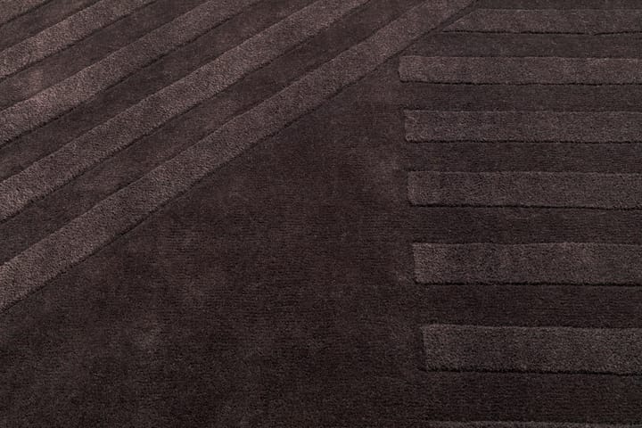 Levels wollen vloerkleed stripes bruin, 200x300 cm NJRD