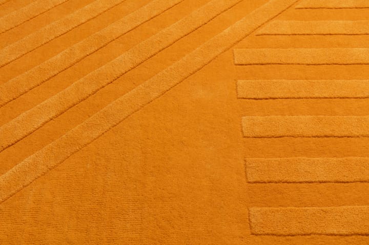 Levels wollen vloerkleed stripes geel, 200x300 cm NJRD