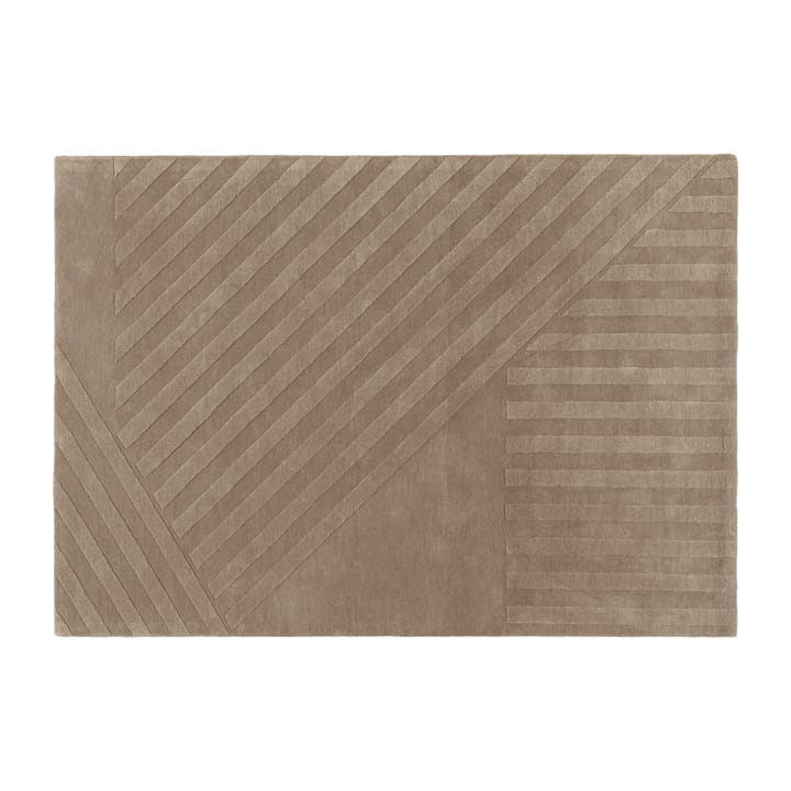 Levels wollen vloerkleed stripes grijs - 200x300 cm - NJRD