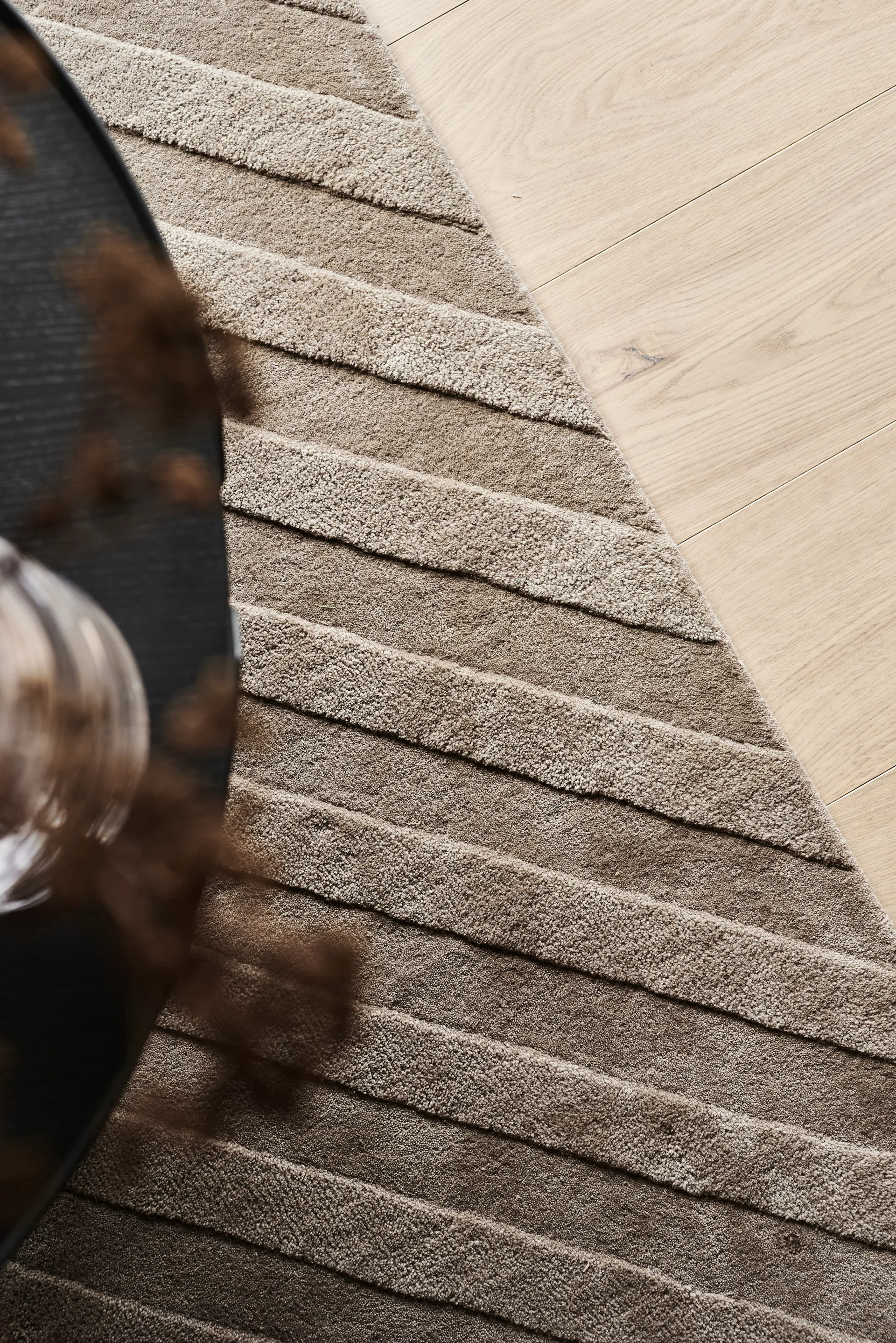 Levels wollen vloerkleed stripes mol, 200x300 cm NJRD