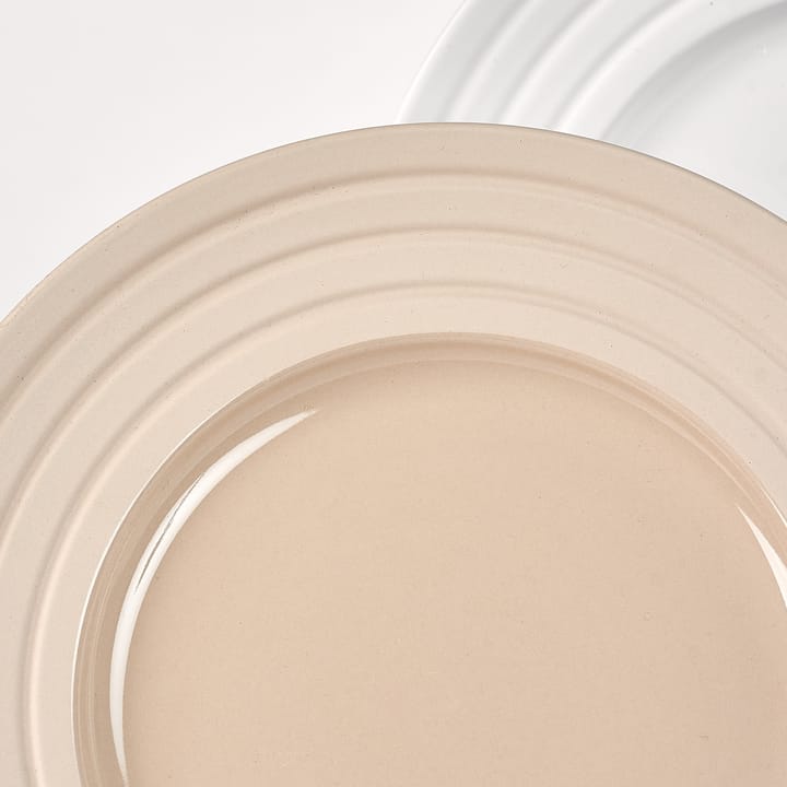 Lines bord Ø 27 cm 6-pack, beige NJRD