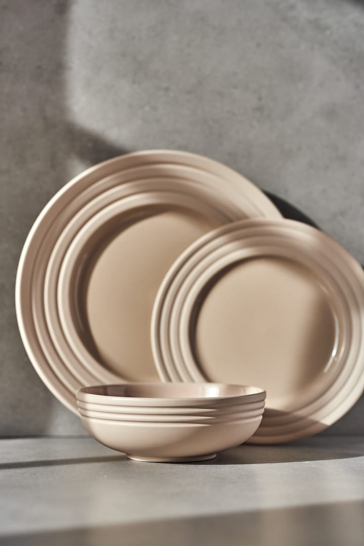 Lines bord Ø 27 cm 6-pack, beige NJRD