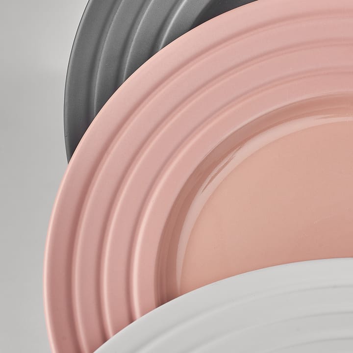 Lines bord Ø 27 cm 6-pack, roze NJRD