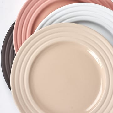 Lines klein bord Ø 21 cm 6-pack - beige - NJRD