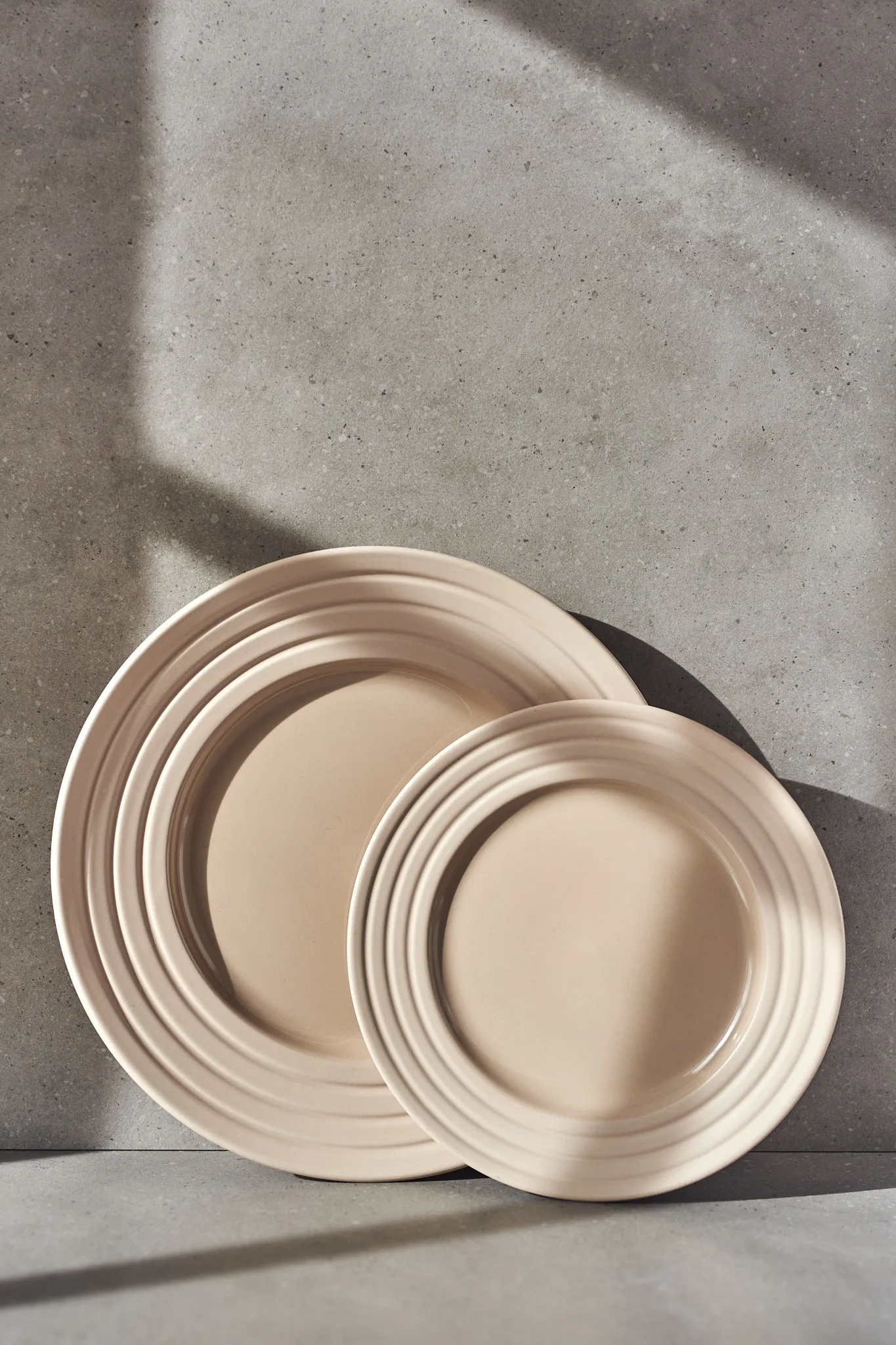 Lines klein bord Ø 21 cm 6-pack, beige NJRD