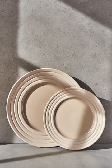 Lines klein bord Ø 21 cm 6-pack - beige - NJRD