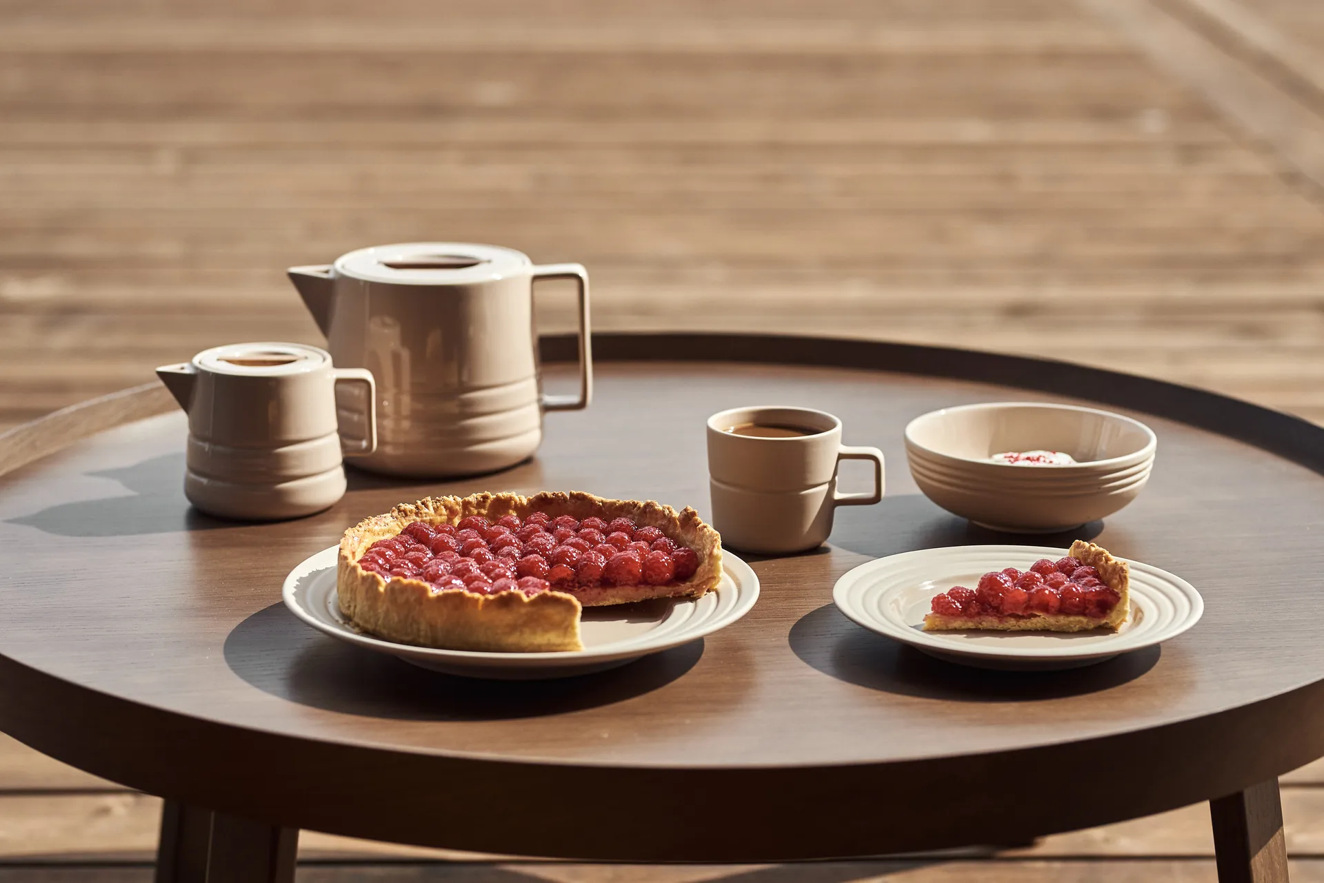 Lines kom Ø16 cm 6-pack, beige NJRD