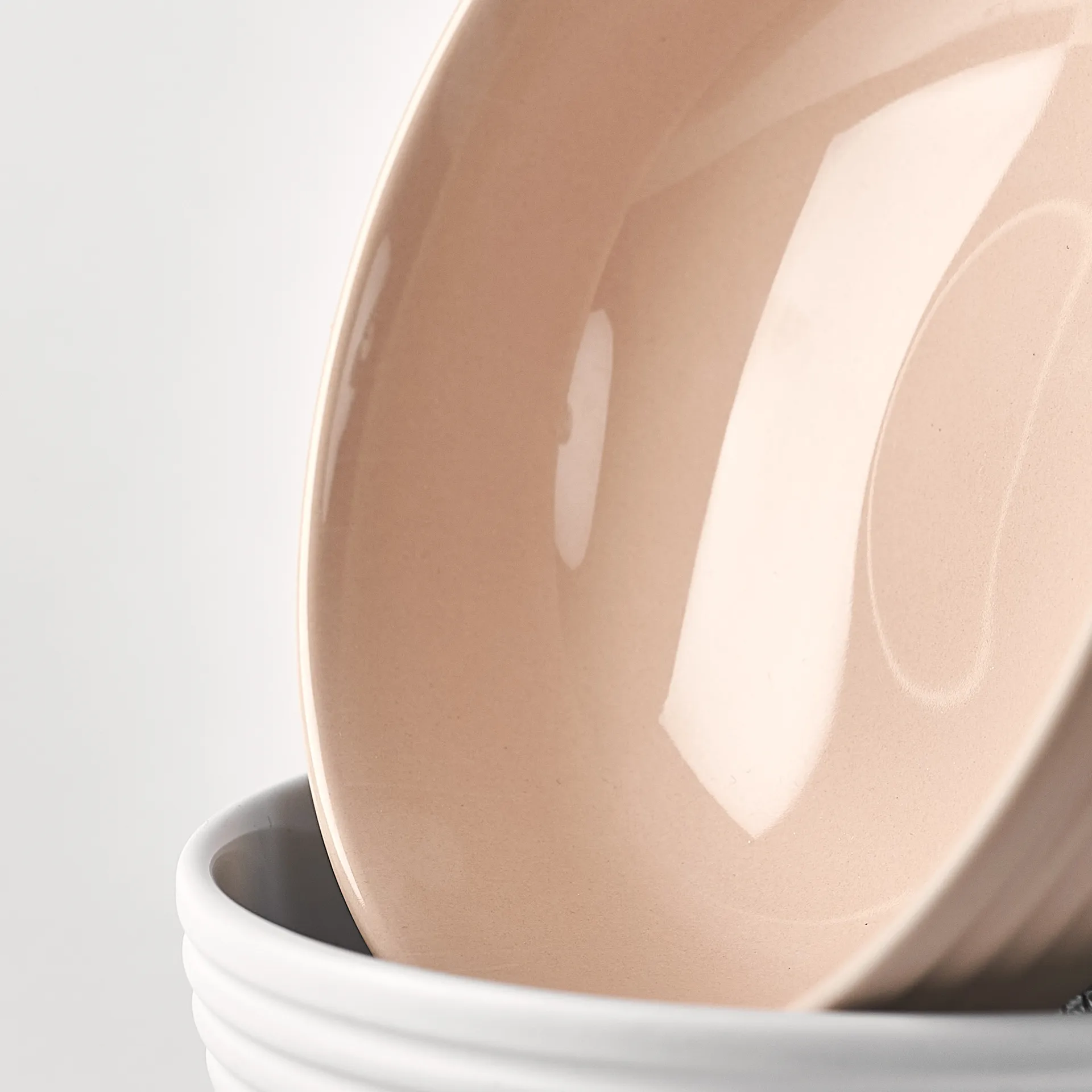 Lines kom Ø16 cm 6-pack, beige NJRD