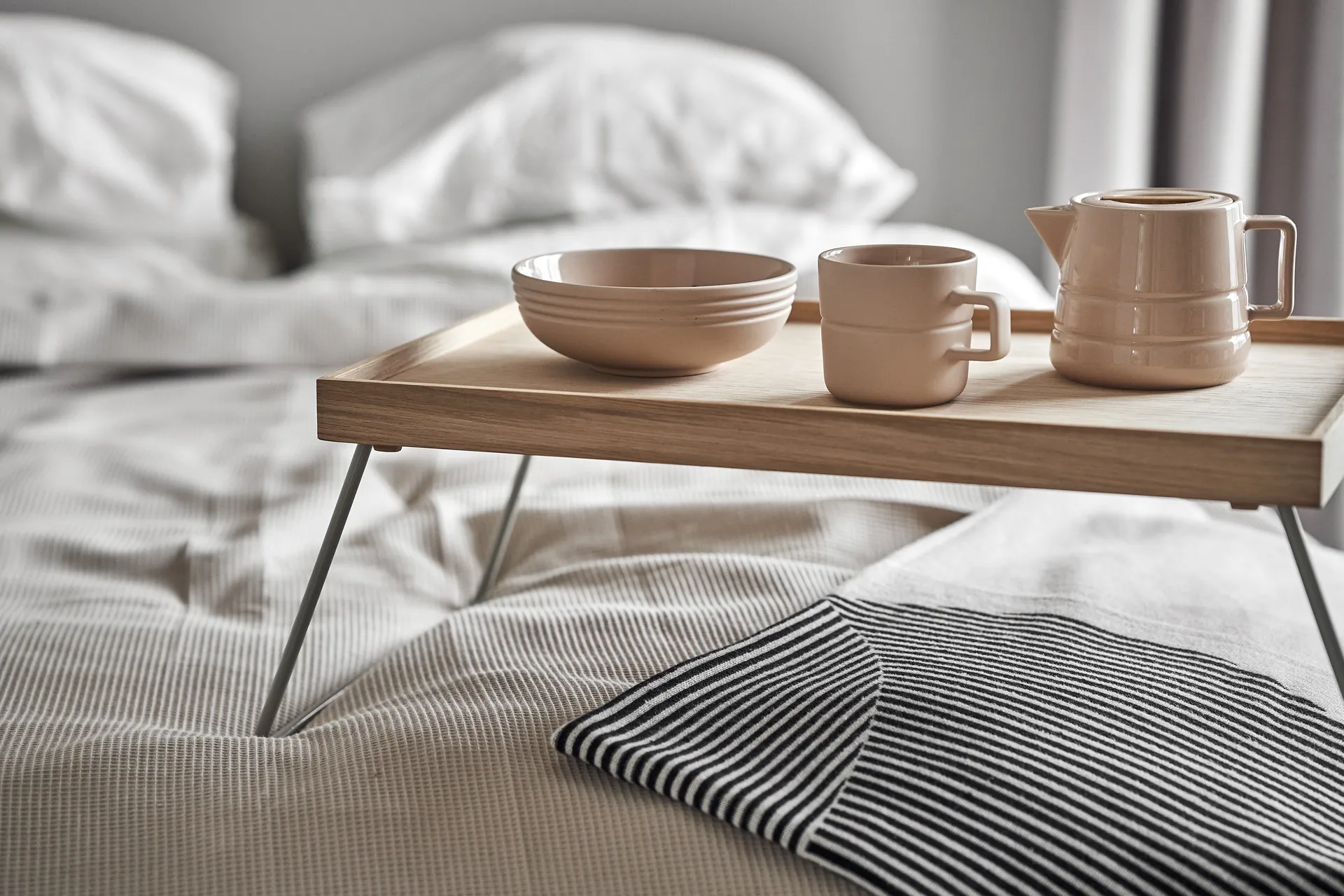 Lines kom Ø16 cm 6-pack, beige NJRD