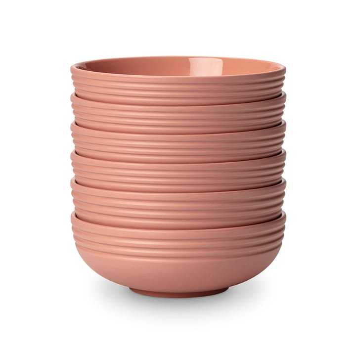 Lines kom Ø16 cm 6-pack - roze - NJRD