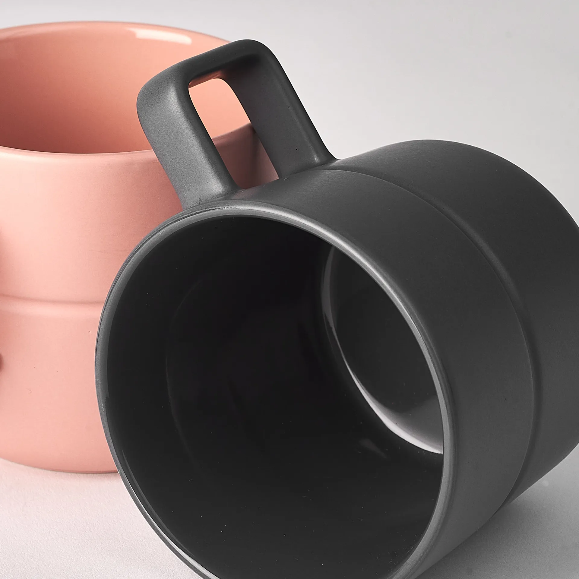 Lines mok 50 cl 2-pack, donkergrijs NJRD