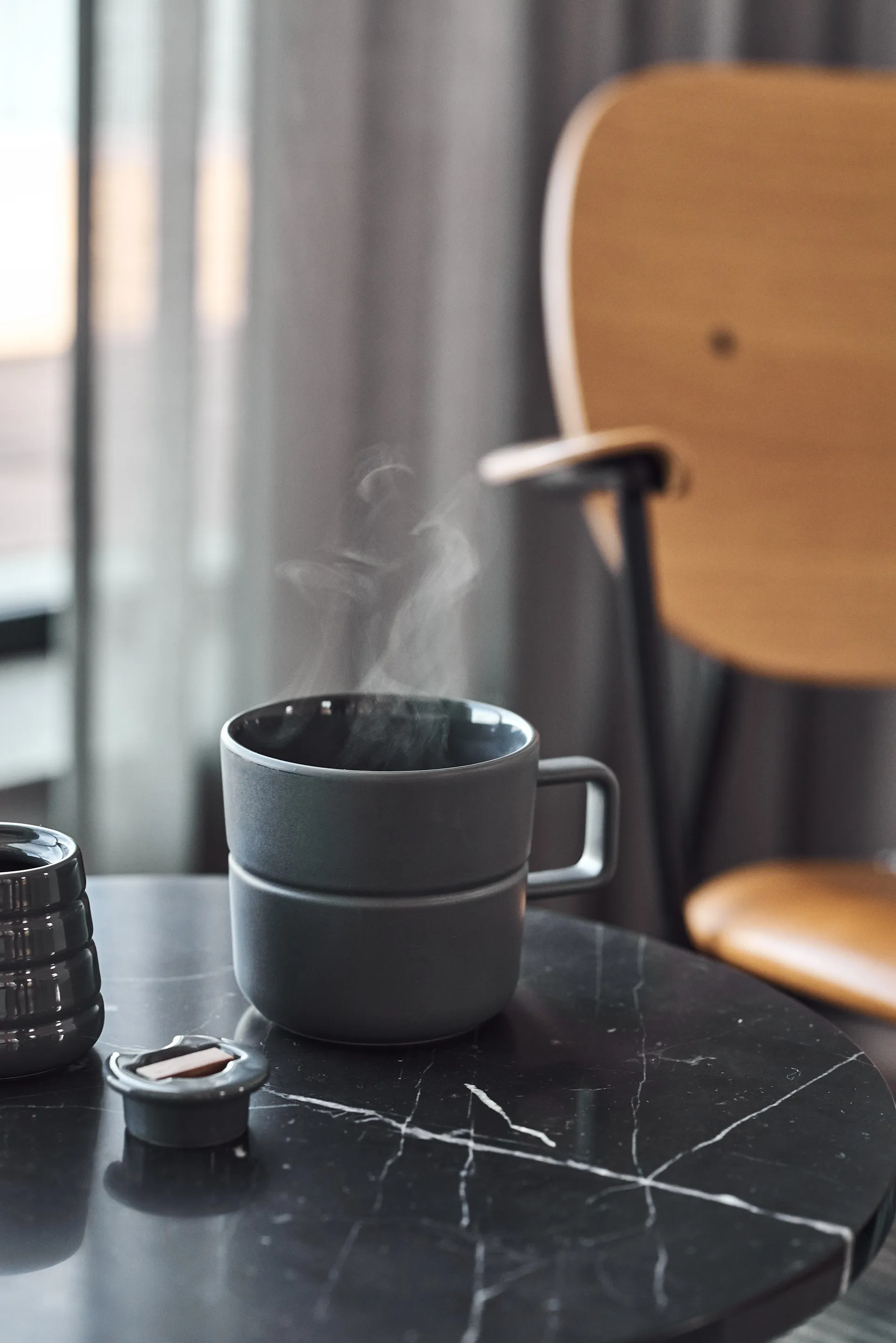 Lines mok 50 cl 2-pack, donkergrijs NJRD