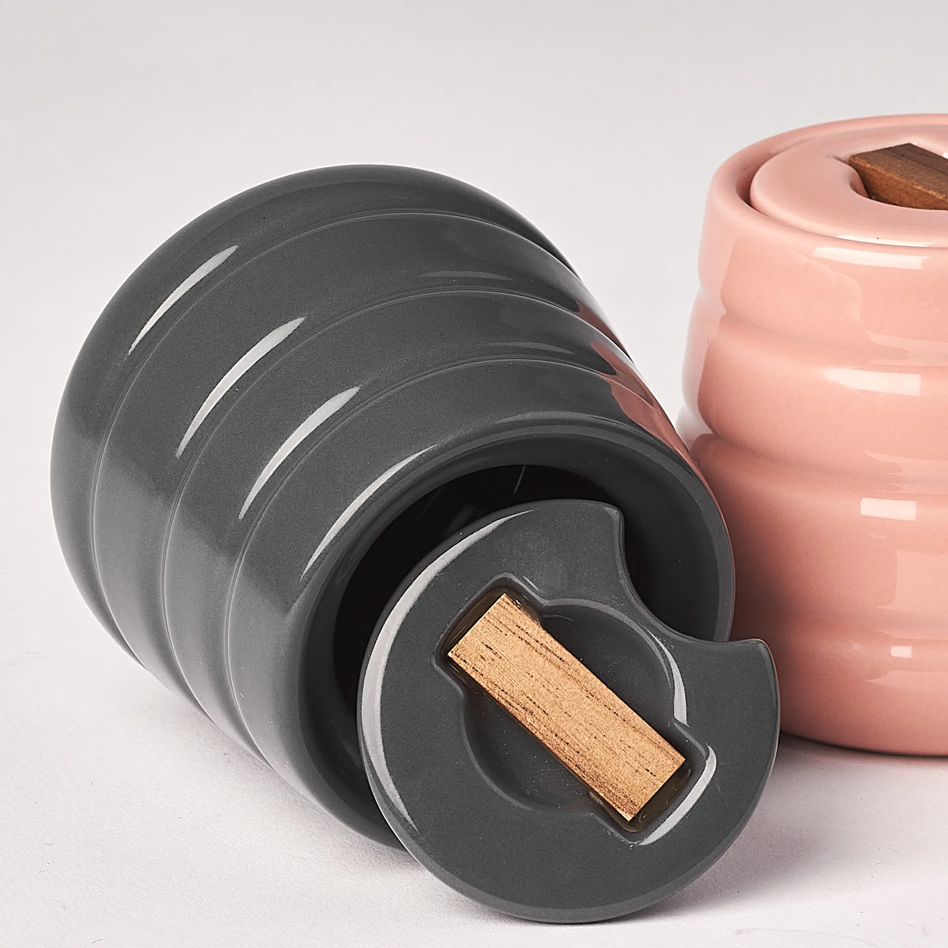 Lines suikerpot, donkergrijs NJRD