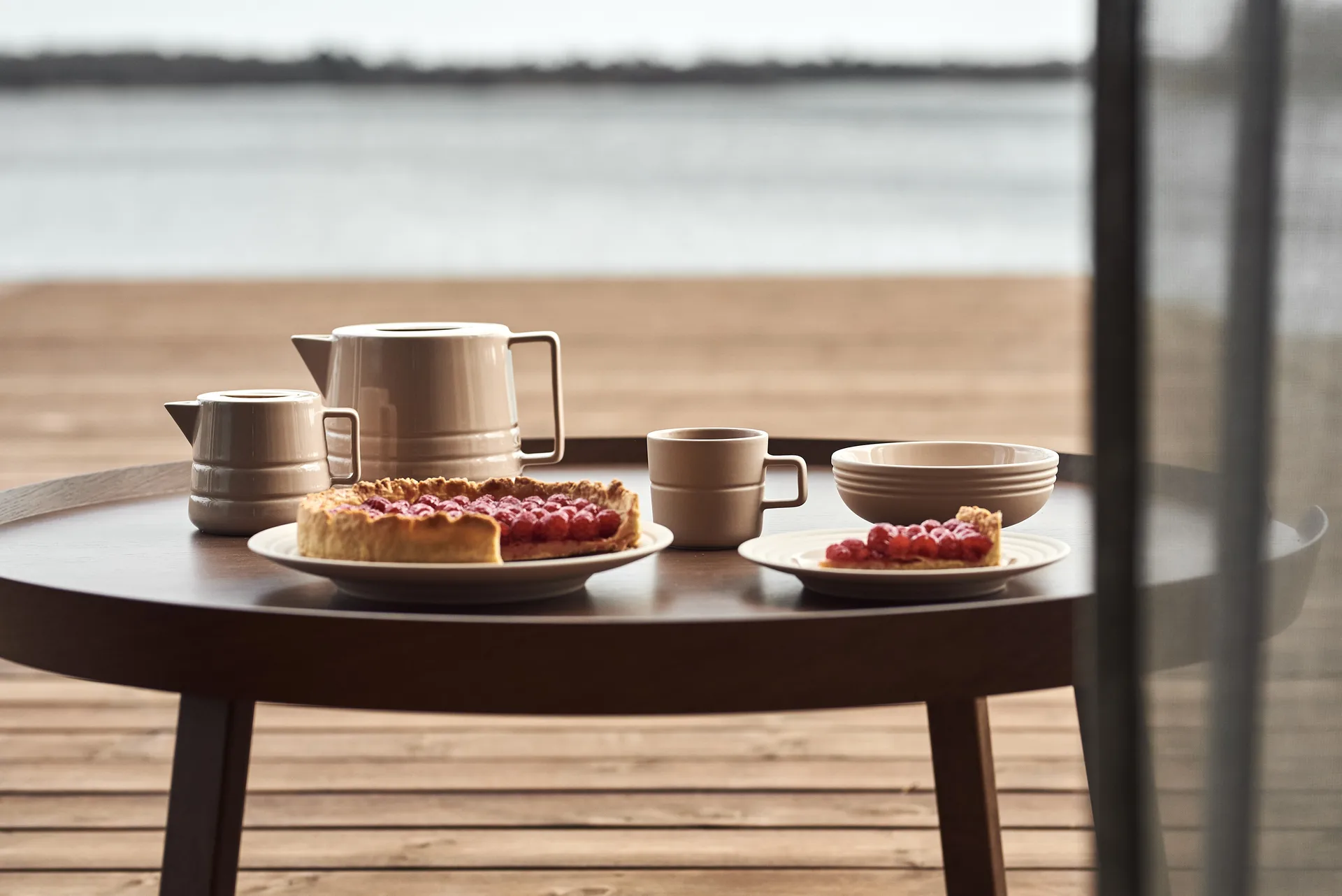 Lines theepot 1,5 liter, beige NJRD