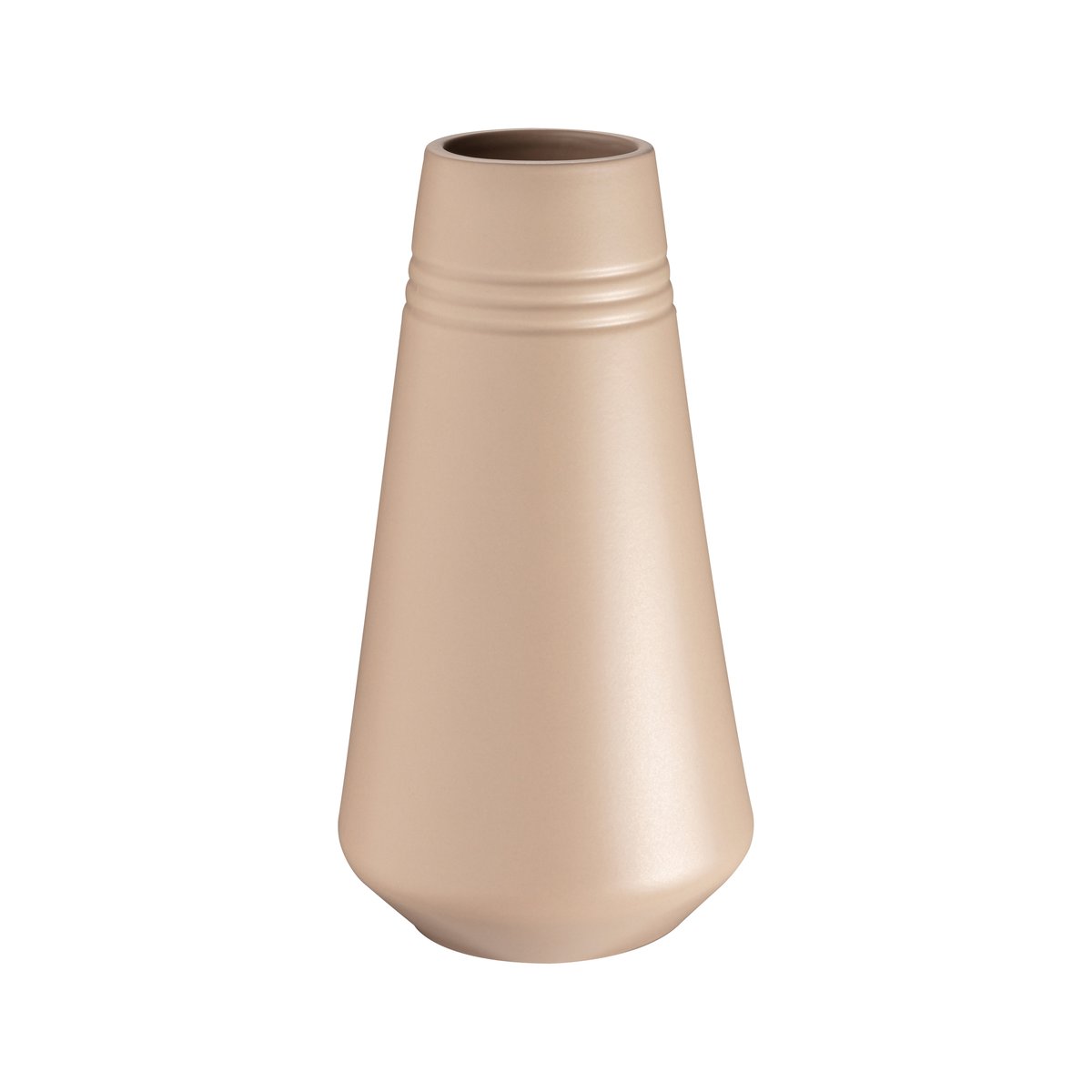 NJRD Lines vaas 22 cm Beige | Scandinavisch Interieur | Vazen | Beige