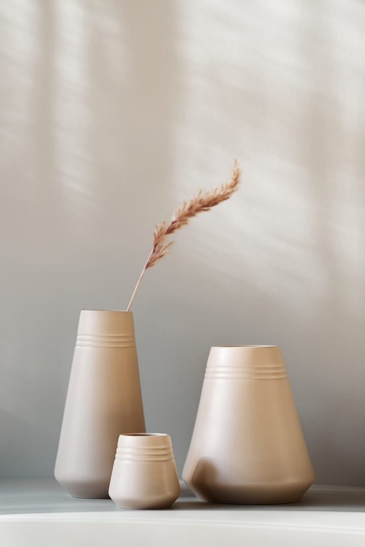 Lines vaas 8 cm, Beige NJRD