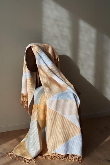 Metric focus No. 2 katoenen plaid 130x185 cm - Geel - NJRD