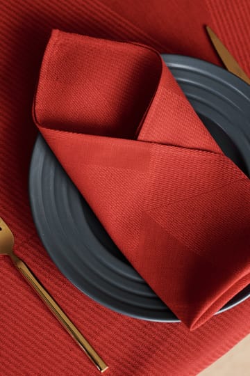 Metric servet 47x47 cm 4-pack - Rood - NJRD