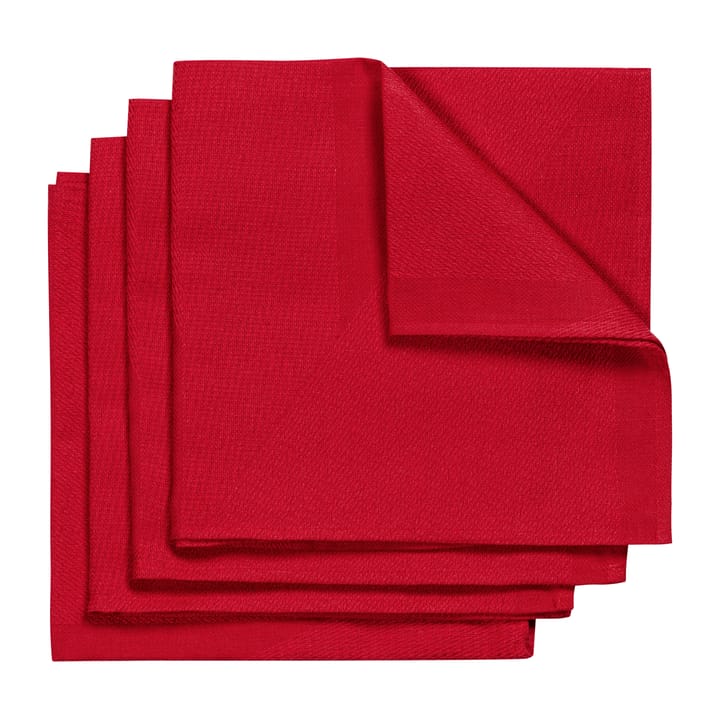 Metric servet 47x47 cm 4-pack - Rood - NJRD