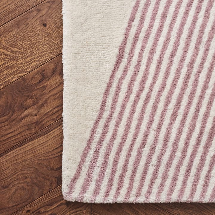 Rectangles wollen vloerkleed roze, 170 x 240 cm NJRD
