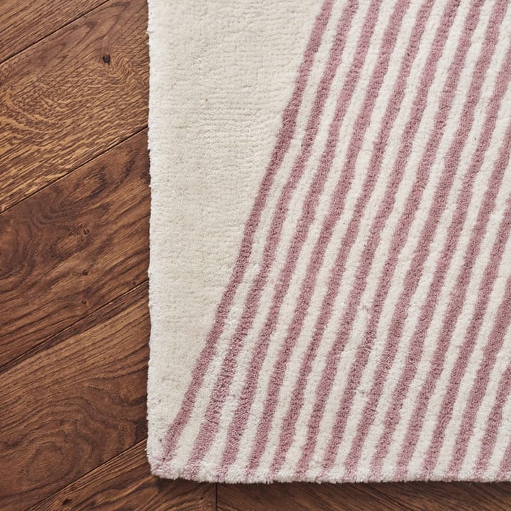 Rectangles wollen vloerkleed roze - 170 x 240 cm - NJRD