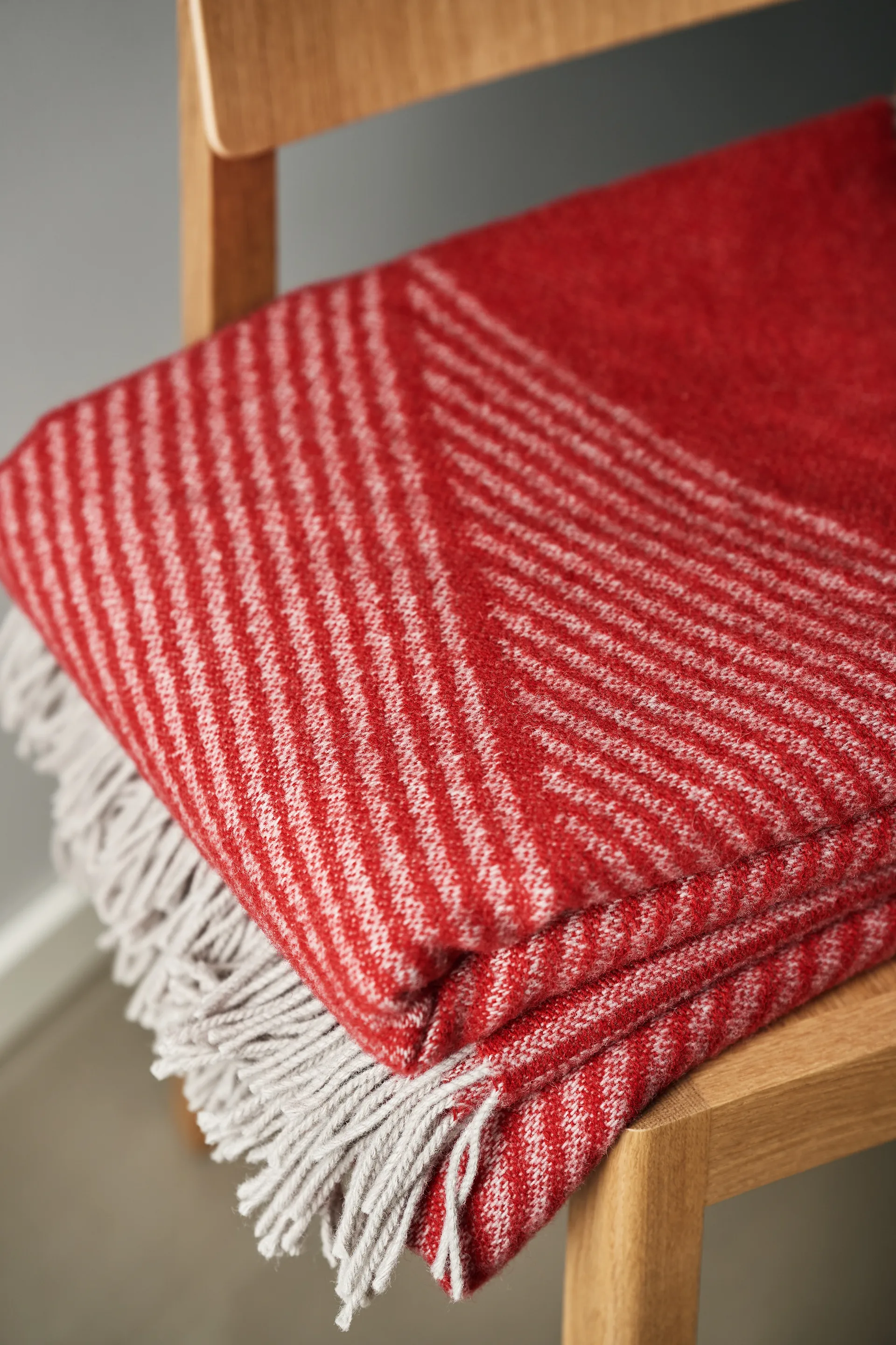 Rectangles wollen vloerkleed seasonal edition 130x185 cm, Rood NJRD