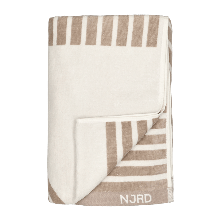 Stripes badhanddoek 100x150 cm - Beige - NJRD