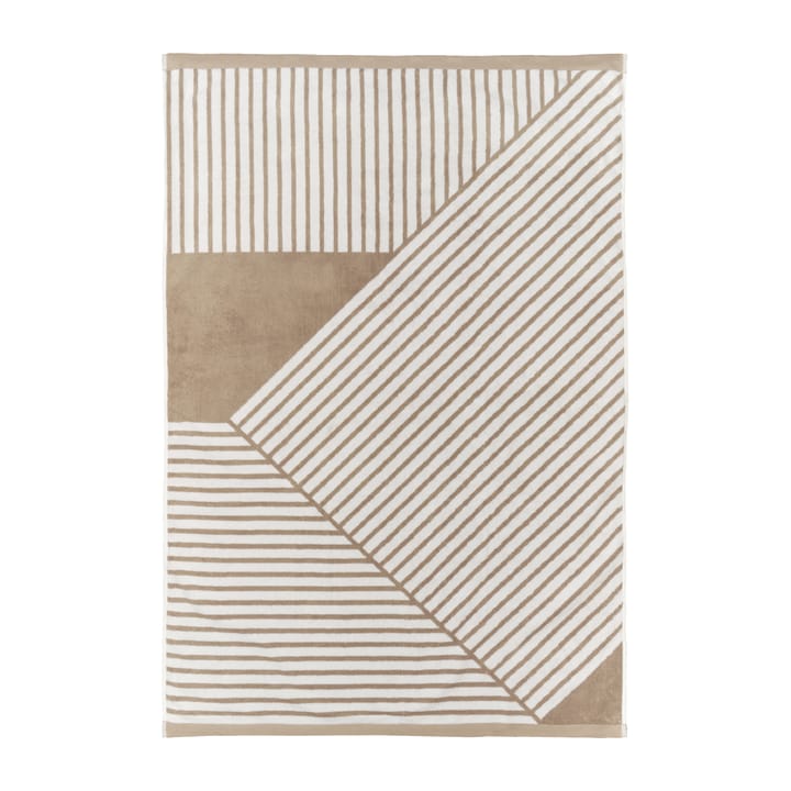 Stripes badhanddoek 100x150 cm, Beige NJRD